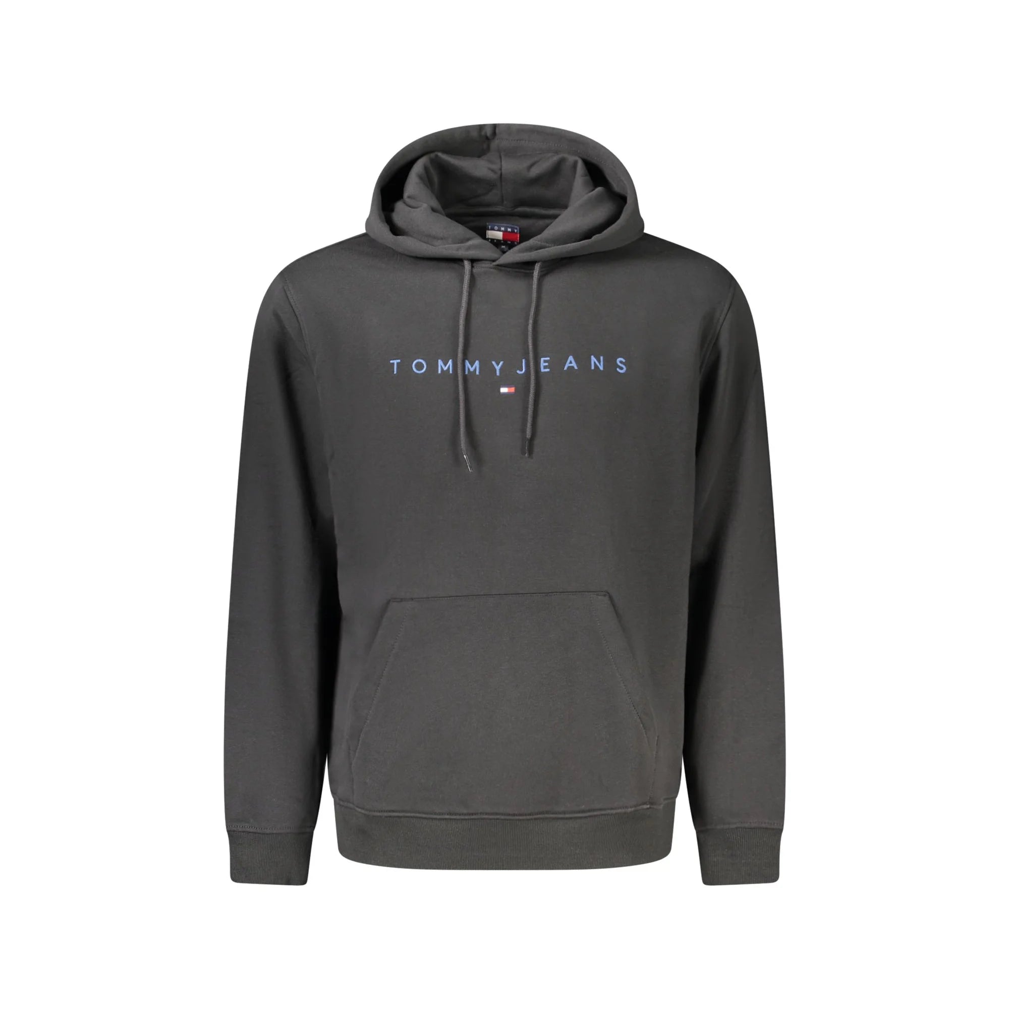 Tommy Hilfiger Felpa Uomo Nera Cappuccio Felpata Tascone Logo Felpe Nero - foto prodotto